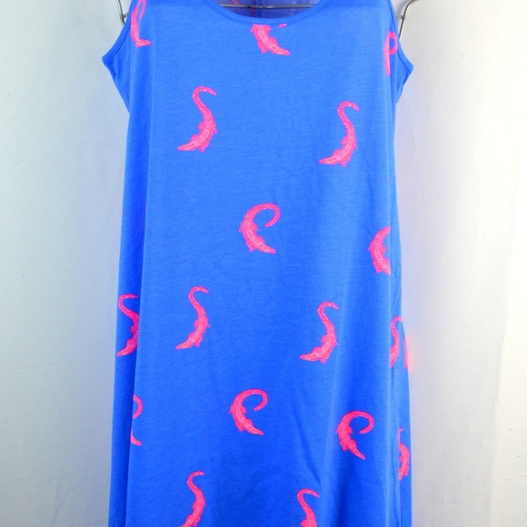 Lilly Pulitzer Melle Dress LAPIS BLUE CROC DRESS - Picture 4 of 8